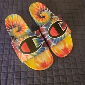 Champion Men's‎ Multicolor Tie-Dye Slide Sandals